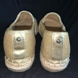 Gold Glitter Espadrilles